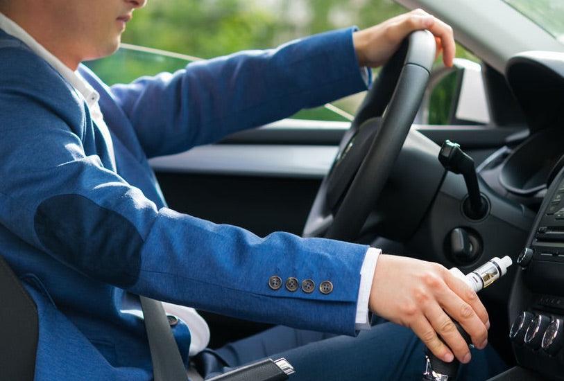 Vaping in Car Driving