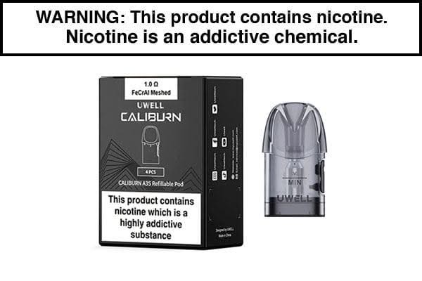 Uwell Caliburn A3S Replacement Pods - $11.50 - Vape Juice