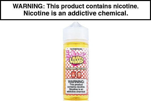 donut vape juice STRAWBERRY JELLY DONUT BY LOADED E LIQUID 100ML