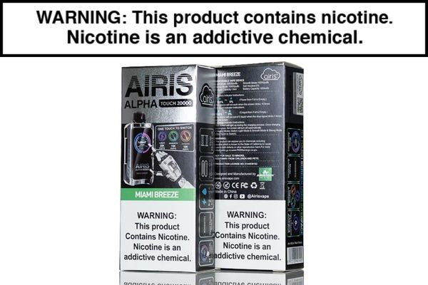 AIRIS ALPHA TOUCH 20K DISPOSABLE VAPE - 20,000 PUFFS