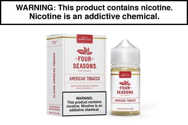 AMERICAN TOBACCO BY FOUR SEASONS 30ML/60ML AMERICAN TOBACCO BY FOUR SEASONS 30ML/60ML