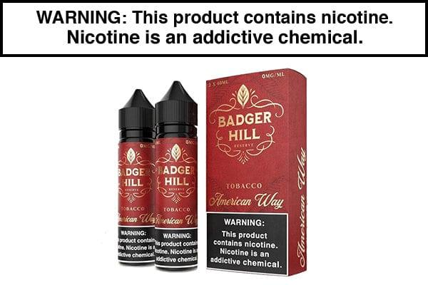 AMERICAN WAY BY BADGER HILL RESERVE 120ML AMERICAN WAY BY BADGER HILL RESERVE 120ML