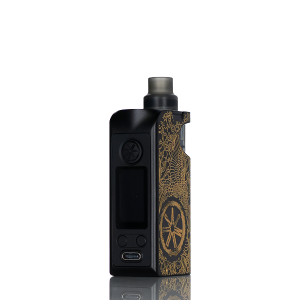 AMODUS MINIKIN 50W VAPE POD KIT Hand Engraved Black