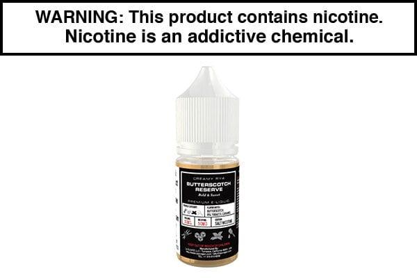 BUTTERSCOTCH GRAND RESERVE BY GLAS BASIX NIC SALTS 30ML BUTTERSCOTCH GRAND RESERVE BY GLAS BASIX NIC SALTS 30ML