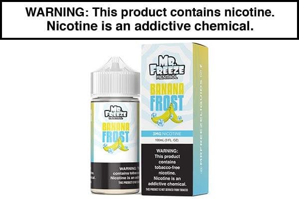 BANANA FROST BY MR. FREEZE 100ML - Vape Juice