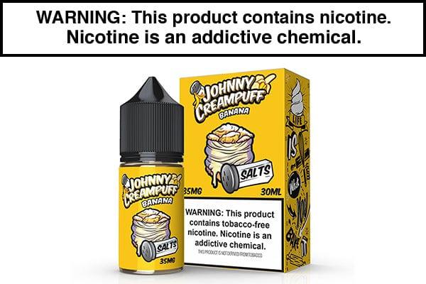 BANANA BY JOHNNY CREAMPUFF SALTS 30ML BANANA BY JOHNNY CREAMPUFF SALTS 30ML