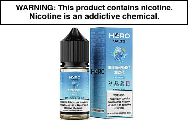 BLUE RASPBERRY SLUSHY FREEZE BY HERO SALTS 30ML - Vape Juice