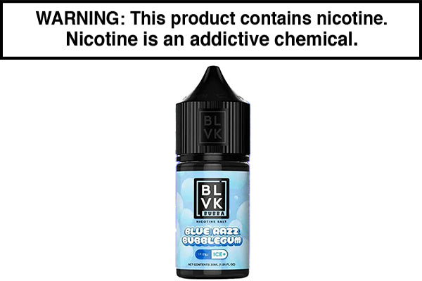 BLUE RAZZ BUBBLEGUM BY BLVK BUBBA SALT 30ML BLUE RAZZ BUBBLEGUM BY BLVK BUBBA SALT 30ML