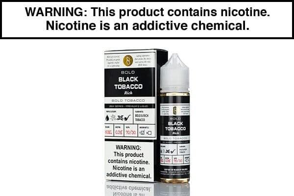 BOLD RICH BLACK TOBACCO BY GLAS BASIX 60ML BOLD RICH BLACK TOBACCO BY GLAS BASIX 60ML