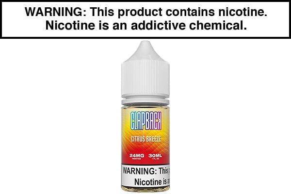 CITRUS BREEZE BY CLAP BACK SALTS 30ML - Vape Juice