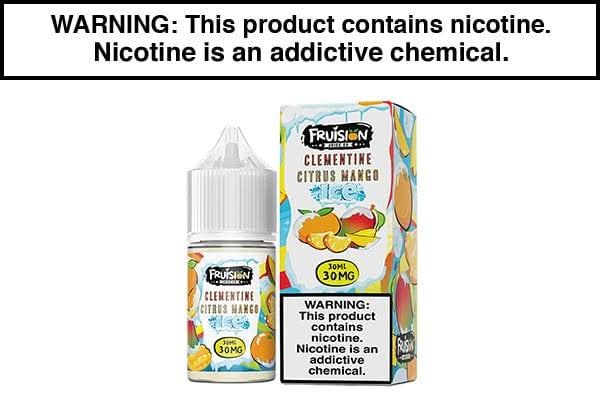 CLEMENTINE CITRUS MANGO ICE BY FRUISION SALTS 30ML CLEMENTINE CITRUS MANGO ICE BY FRUISION SALTS 30ML
