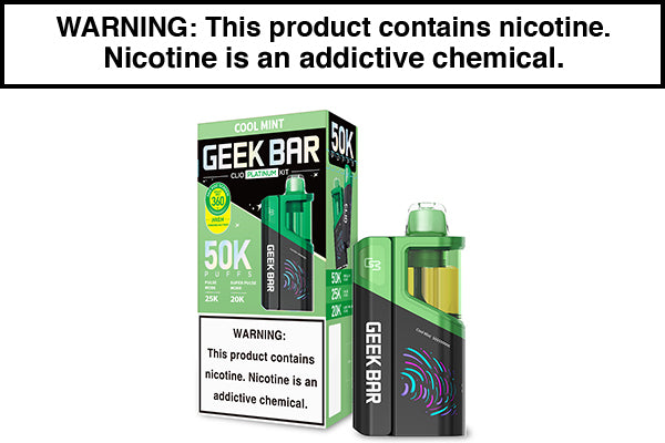 GEEK BAR CLIO PLATINUM DISPOSABLE VAPE KIT - 50,000 PUFFS - Vape Juice