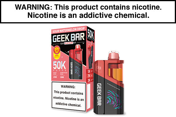 GEEK BAR CLIO PLATINUM DISPOSABLE VAPE KIT - 50,000 PUFFS - Vape Juice