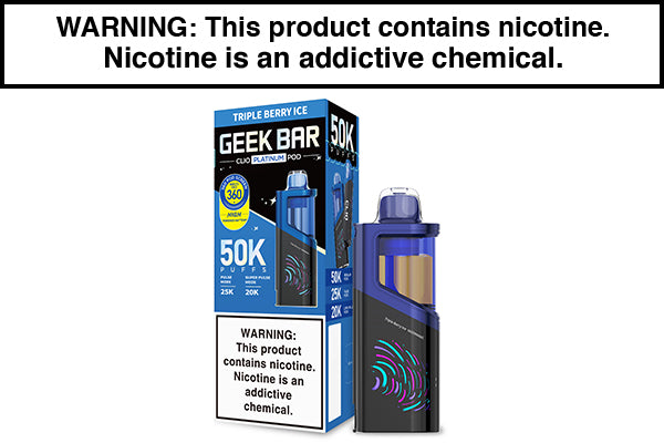 GEEK BAR CLIO PLATINUM DISPOSABLE VAPE PODS - 50,000 PUFFS - Vape Juice