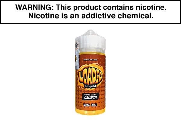 COFFEE COOKIE CRUNCH BY LOADED E LIQUID 100ML COFFEE COOKIE CRUNCH BY LOADED E LIQUID 100ML