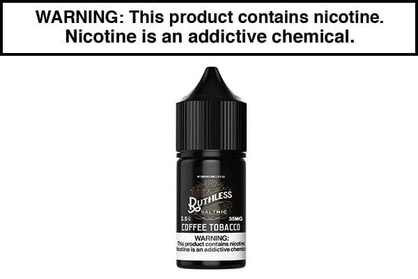 COFFEE TOBACCO BY RUTHLESS SALTS 30ML COFFEE TOBACCO BY RUTHLESS SALTS 30ML