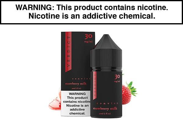 CONVICT (STRAWBERRY CREAM) BY VERDICT SALTS 30ML - Vape Juice