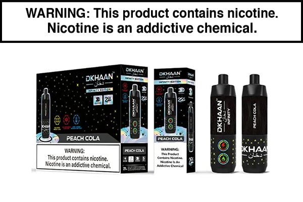 DKHAAN INFINITY 25K DISPOSABLE VAPE - 25000 PUFFS Peach Cola