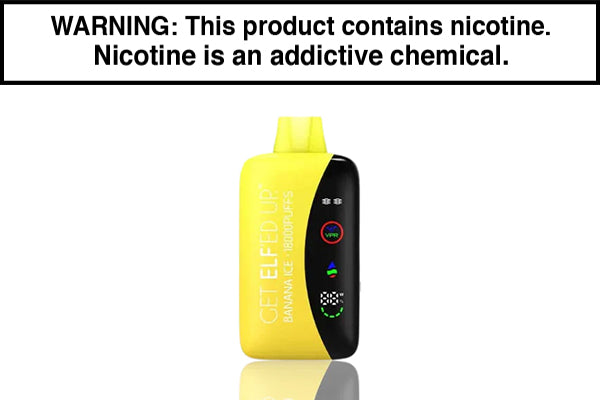 ELF VPR 18K DISPOSABLE VAPE - 18,000 PUFFS Banana Ice