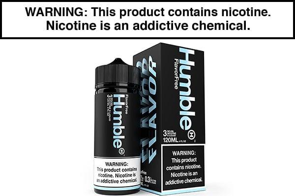 unflavored vape juice FLAVOR FREE BY HUMBLE JUICE CO. 120ML
