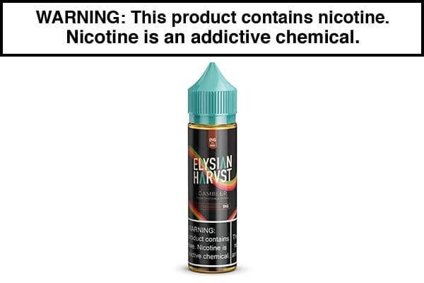 happy vibes vape flavours GAMBLER BY ELYSIAN 120ML