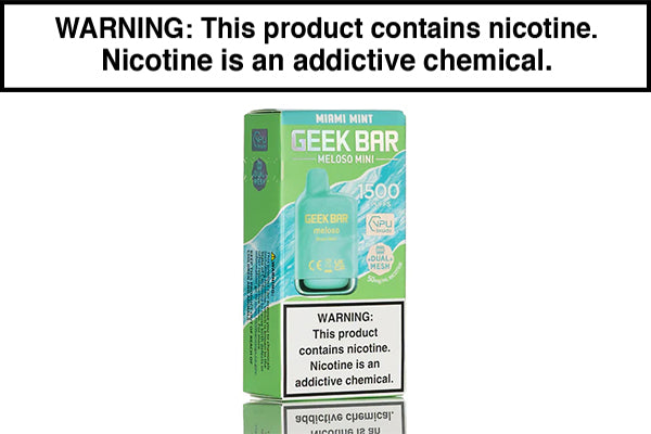 GEEK BAR MELOSO MINI DISPOSABLE VAPE - 1500 PUFFS Miami Mint