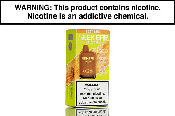 GEEK BAR MELOSO MINI DISPOSABLE VAPE - 1500 PUFFS Root Beer