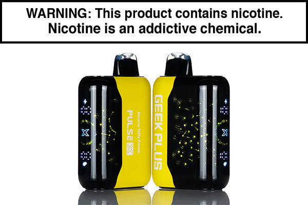 GEEK PLUS PULSE X 40K DISPOSABLE VAPE - 40,000 PUFFS Banana Taffy Freeze