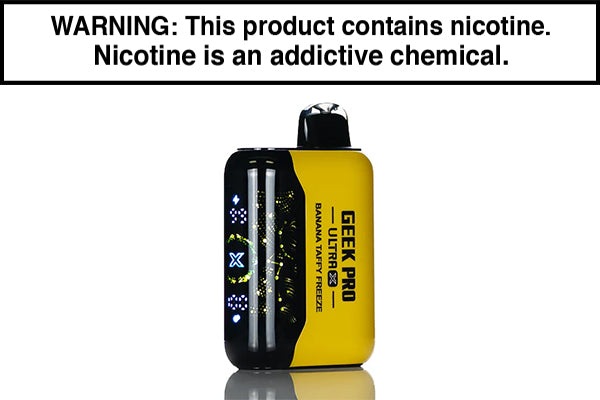 GEEK PRO ULTRA X 45K DISPOSABLE VAPE - 45,000 PUFFS Banana Taffy Freeze