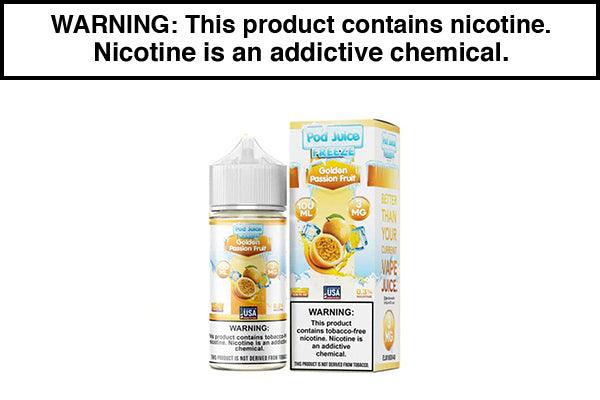 GOLDEN PASSION FRUIT FREEZE BY POD JUICE 100ML GOLDEN PASSION FRUIT FREEZE BY POD JUICE 100ML