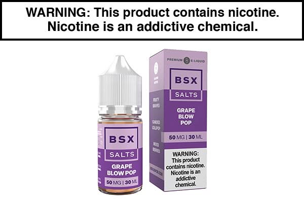 GRAPE BLOW POP BY GLAS BASIX NIC SALTS 30ML