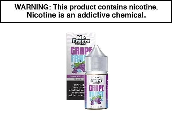 GRAPE FROST BY MR. FREEZE SALTS 30ML - Vape Juice