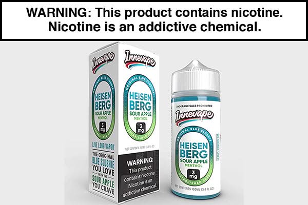 HEISENBERG SOUR APPLE MENTHOL BY INNEVAPE 100ML HEISENBERG SOUR APPLE MENTHOL BY INNEVAPE 100ML