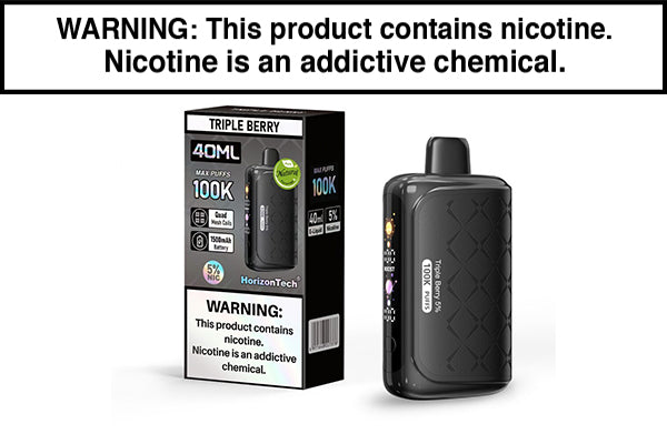 HORIZONTECH 100K DISPOSABLE VAPE - 100,000 PUFFS Triple Berry
