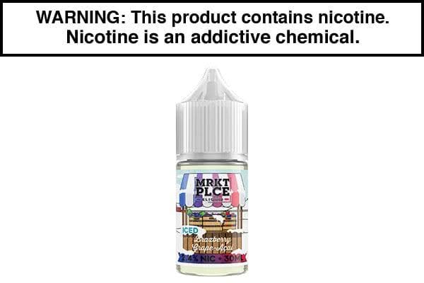 ICED BRAZBERRY GRAPE ACAI BY MRKT PLCE SALTS 30ML