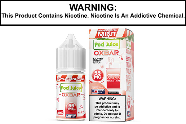 JEWEL CANE MINT BY OXBAR X POD JUICE SALT 30ML JEWEL CANE MINT BY OXBAR X POD JUICE SALT 30ML