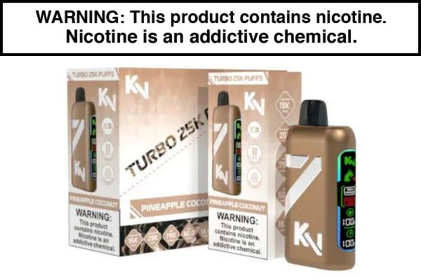 KV TURBO DISPOSABLE VAPE - 25,000 PUFFS