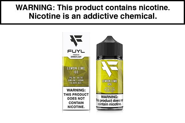 lemon lime vape juice LEMON LIME LEMONADE BY FUYL 100ML