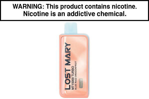 LOST MARY MT15000 TURBO DISPOSABLE VAPE - 15,000 PUFFS Blue Razz Dragonfruit