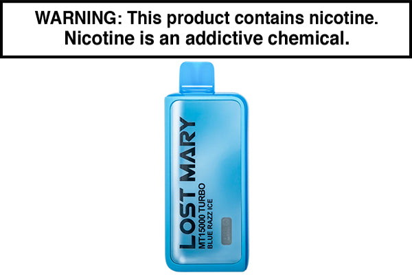LOST MARY MT15000 TURBO DISPOSABLE VAPE - 15,000 PUFFS Blue Razz Ice