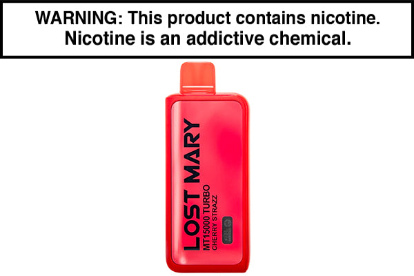 LOST MARY MT15000 TURBO DISPOSABLE VAPE - 15,000 PUFFS Cherry Strazz