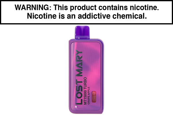 LOST MARY MT15000 TURBO DISPOSABLE VAPE - 15,000 PUFFS Grape Apple
