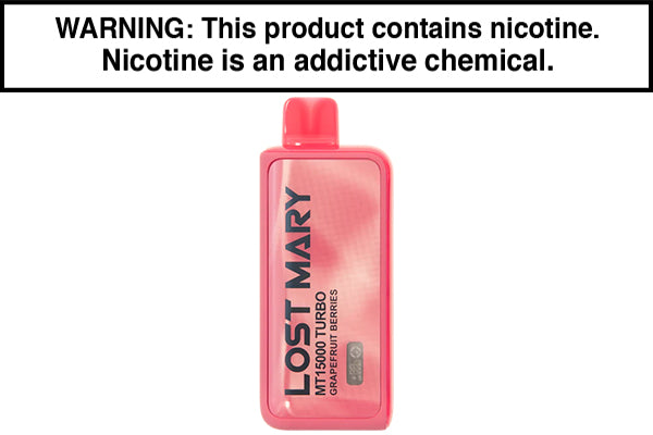 LOST MARY MT15000 TURBO DISPOSABLE VAPE - 15,000 PUFFS Grapefruit Berries