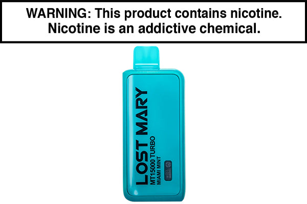 LOST MARY MT15000 TURBO DISPOSABLE VAPE - 15,000 PUFFS Miami Mint