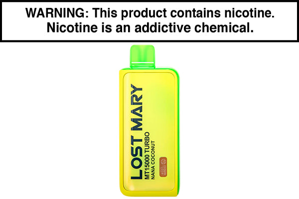 LOST MARY MT15000 TURBO DISPOSABLE VAPE - 15,000 PUFFS Nana Coconut