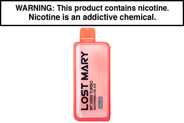 LOST MARY MT15000 TURBO DISPOSABLE VAPE - 15,000 PUFFS Watermelon Ice