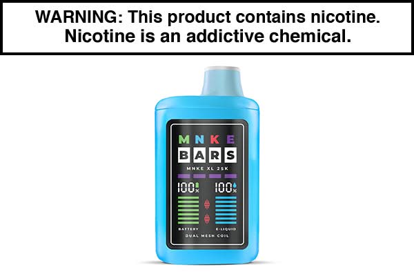 MNKE Bar XL ZERO 25K Puff Disposable Vape - $12.95 - Vape Juice
