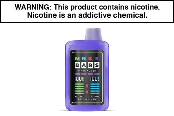 MNKE Bar XL ZERO 25K Puff Disposable Vape - $12.95 - Vape Juice