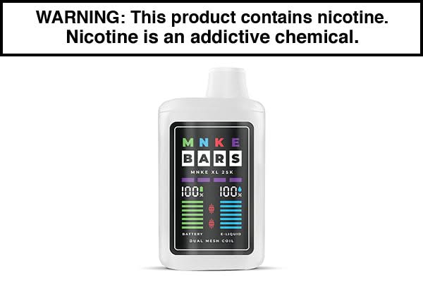MNKE Bar XL ZERO 25K Puff Disposable Vape - $12.95 - Vape Juice