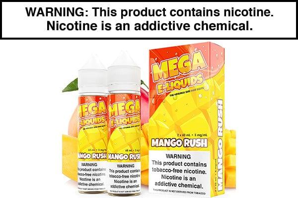 mango e-liquid vape juice MANGO RUSH BY MEGA E LIQUIDS 120ML